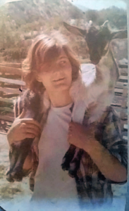ken pepiton with goat